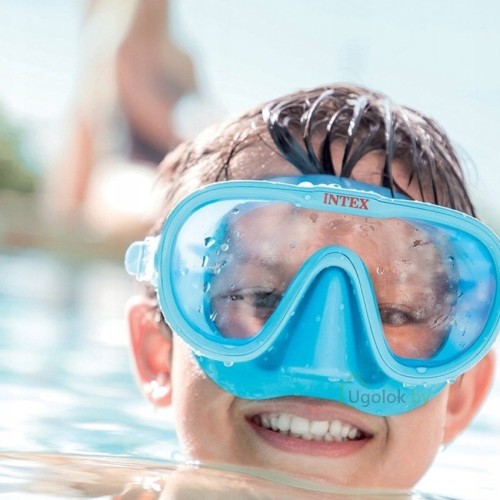 Маска для плавания детская голубая 55916 Intex Sea Scan Swim Masks от 8 лет (55916)