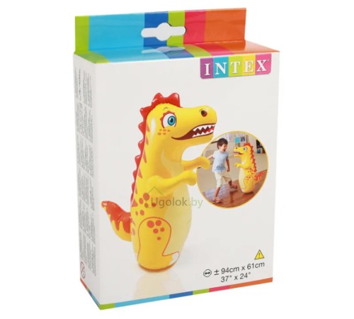 Игрушка-неваляшка надувная Динозаврик Intex 94х61 см (44669) 3+