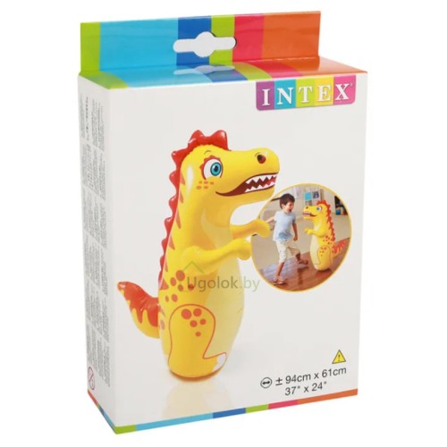 Игрушка-неваляшка надувная Динозаврик Intex 94х61 см (44669) 3+