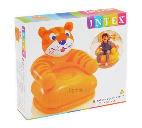 Надувное детское кресло Тигренок Intex 68556, 3-8 лет