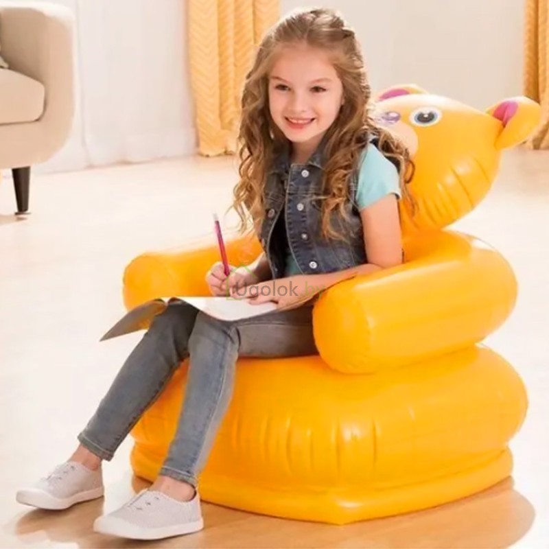 Надувное детское кресло Мишка Intex 68556, 3-8 лет