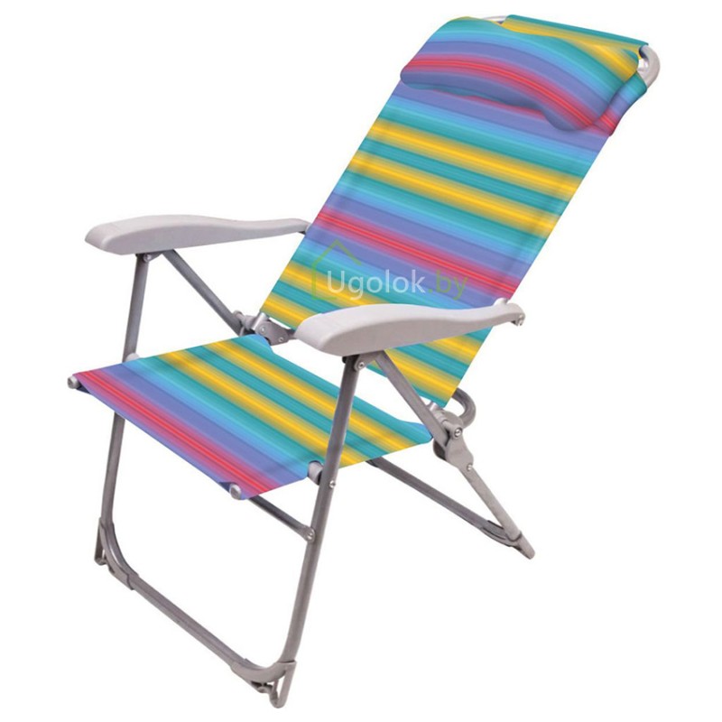 Кресло-шезлонг складное K2 NIKA радуга