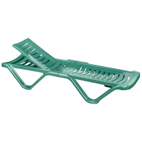 Шезлонг пластиковый Эконом голубой Шезлонг пластиковый Эконом голубой