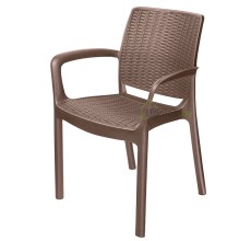Кресло пластиковое Rodos коричневый