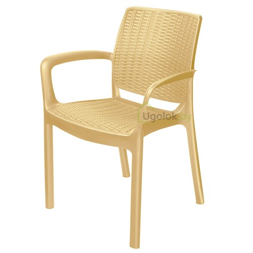 Кресло пластиковое Rodos бежевый Кресло пластиковое Rodos бежевый