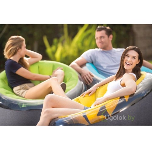 Надувное кресло Empire Chair Intex 68582 112х109х69 см (желтый) Надувное кресло Empire Chair Intex 68582 112х109х69 см (желтый)