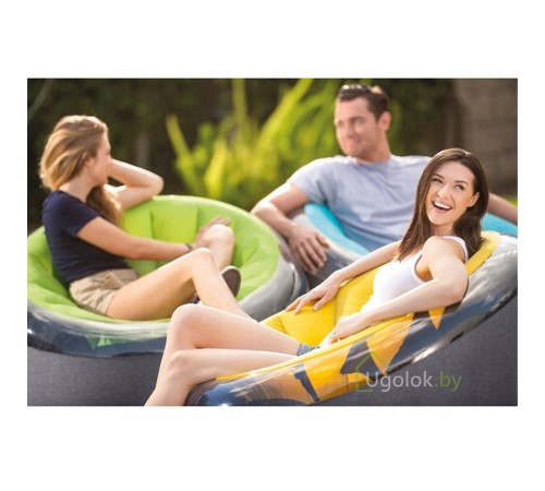 Надувное кресло Empire Chair Intex 68582 112х109х69 см (бирюзовый) Надувное кресло Empire Chair Intex 68582 112х109х69 см (бирюзовый)
