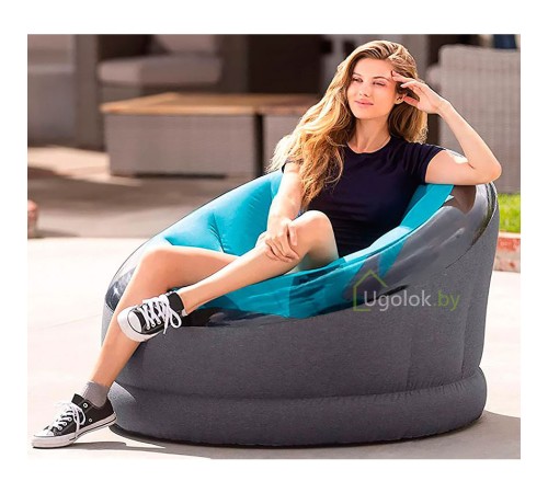 Надувное кресло Empire Chair Intex 68582 112х109х69 см (бирюзовый) Надувное кресло Empire Chair Intex 68582 112х109х69 см (бирюзовый)