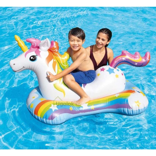 Надувной плот Intex Единорог для плавания 163x86 см (57552) 3+