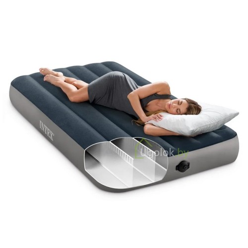 Матрас надувной с 2 насосами Intex Single-Hight,, 191*99*25 см (64781)