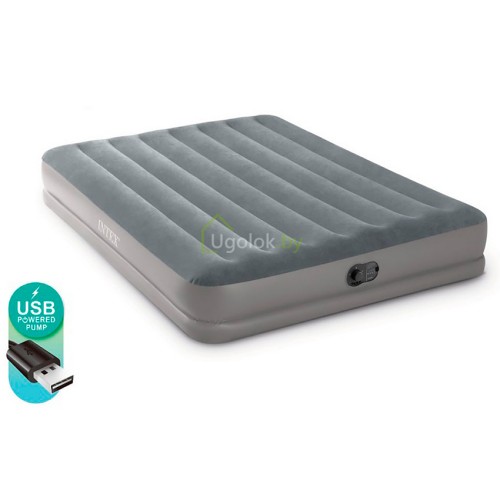 Кровать самонадувная Intex Prestige Mid-Rise USB, 203*152*30 (64114) Кровать самонадувная Intex Prestige Mid-Rise USB, 203*152*30 (64114)