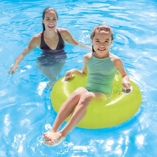 Круг надувной плавательный Intex Hi-Gloss 59258 76 см 8+ (салатовый) Круг надувной плавательный Intex Hi-Gloss 59258 76 см 8+ (салатовый)