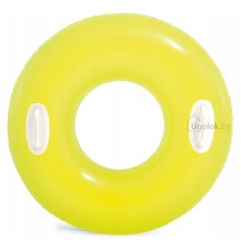 Круг надувной плавательный Intex Hi-Gloss 59258 76 см 8+ (салатовый)