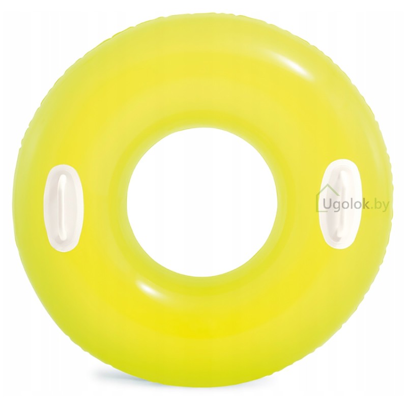 Круг надувной плавательный Intex Hi-Gloss 59258 76 см 8+ (салатовый)