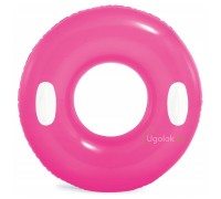 Круг надувной плавательный Intex Hi-Gloss 59258 76 см 8+ (розовый)