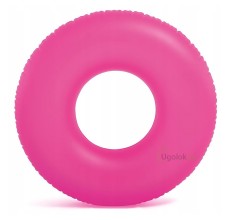Круг надувной плавательный Неон 91 см Intex 59262NP 9+ (розовый)