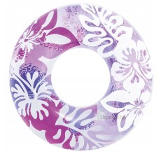 Круг надувной плавательный Clear Color 91 см Intex 59251 9+ (фиолетовый)