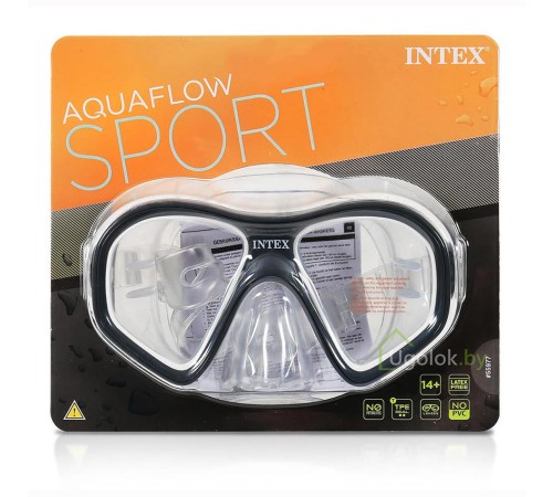 Маска для плавания Reef Rider от 14 лет Intex 55977 (черный) Маска для плавания Reef Rider от 14 лет Intex 55977 (черный)