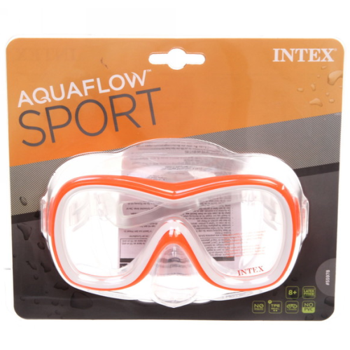 Маска для плавания Wave Rider от 8 лет Intex 55978 (оранжевый)