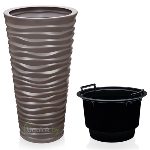 Кашпо Sandy 10/40 л (серо-коричневый) Кашпо Sandy 10/40 л (серо-коричневый)