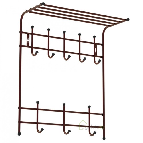 Вешалка с полкой двухъярусная ВПТ8 (медь) Вешалка с полкой двухъярусная ВПТ8 (медь)