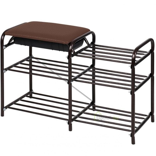 Этажерка для обуви NIKA Люкс 5 с ящиком (медь) Этажерка для обуви NIKA Люкс 5 с ящиком (медь)