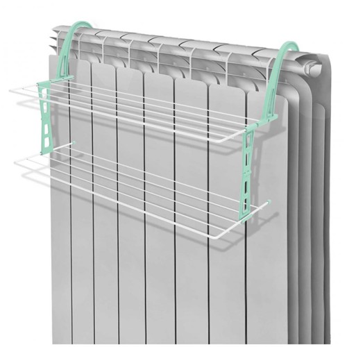 Сушилка для белья на батарею двухъярусная 650 мм NIKA (белая) Сушилка для белья на батарею двухъярусная 650 мм NIKA (белая)