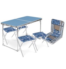 Комплект мебели для активного отдыха NIKA (голубой/джинс)