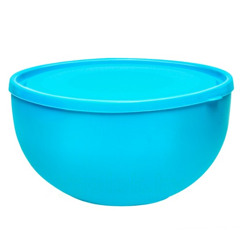 Салатница 2.5 л с крышкой (бирюзовый)