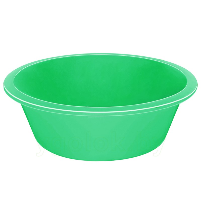 Таз пластиковый 5 л круглый (зеленый)