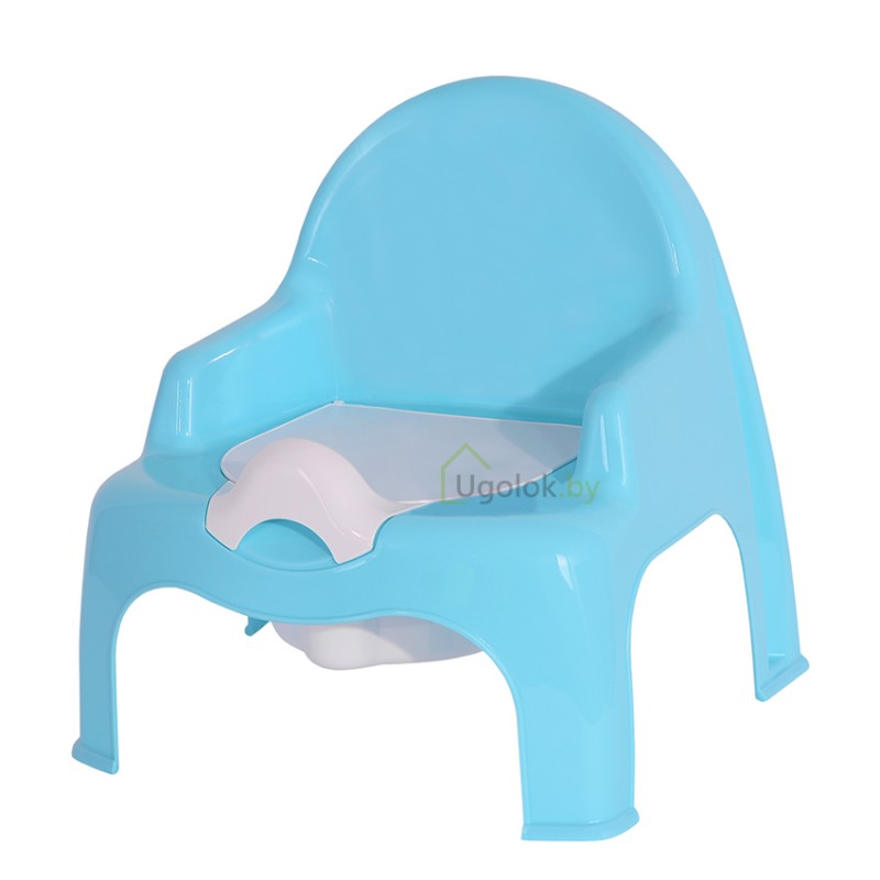 Горшок-стульчик детский Эльфпласт (бирюзовый-белый)