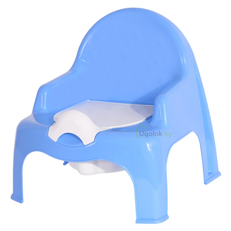 Горшок-стульчик детский Эльфпласт (голубой-белый)