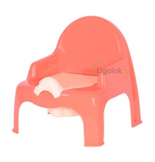 Горшок-стульчик детский Эльфпласт (коралловый-кремовый)