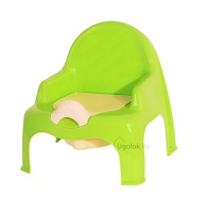 Горшок-стульчик детский Эльфпласт (салатовый-кремовый)