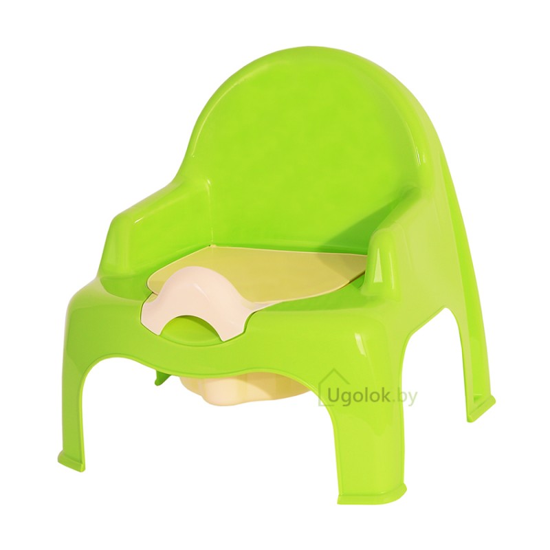 Горшок-стульчик детский Эльфпласт (салатовый-кремовый)