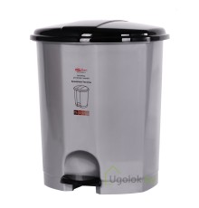 Контейнер для мусора с педалью 11 л (темно-серый/черный)