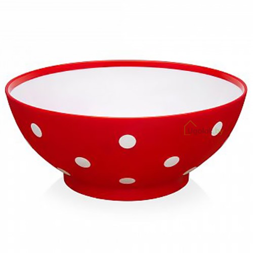 Миска пластиковаяTwist 1.5 л (красный)