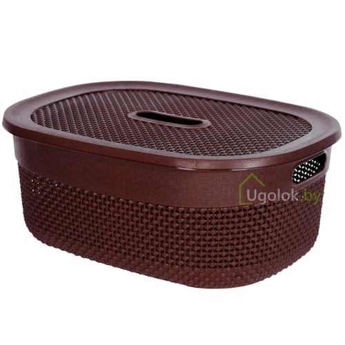 Корзинка Ariana 12 л с крышкой (коричневый) Корзинка Ariana 12 л с крышкой (коричневый)