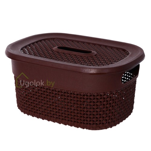 Корзинка Ariana 3 л с крышкой (серо-коричневый) Корзинка Ariana 3 л с крышкой (серо-коричневый)