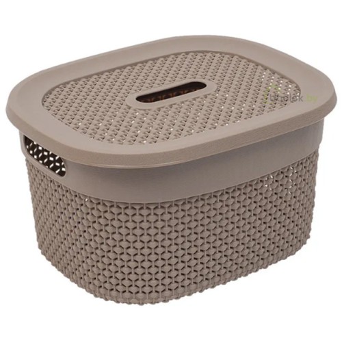 Корзинка Ariana 3 л с крышкой (серо-коричневый) Корзинка Ariana 3 л с крышкой (серо-коричневый)