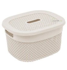 Корзинка Ariana 3 л с крышкой (слоновая кость)