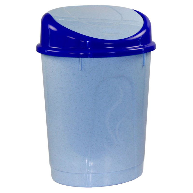 Контейнер для мусора 12 л овальный (голубой)