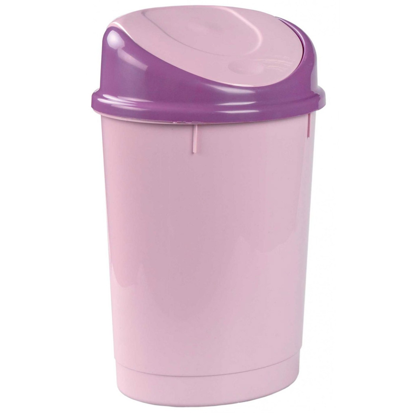 Контейнер для мусора 12 л овальный (розовый) — купить в интернет ...