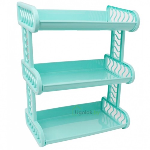 Полка для ванной трехъярусная (зеленый) Полка для ванной трехъярусная (зеленый)
