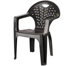 Кресло пластиковое Эконом (черный)