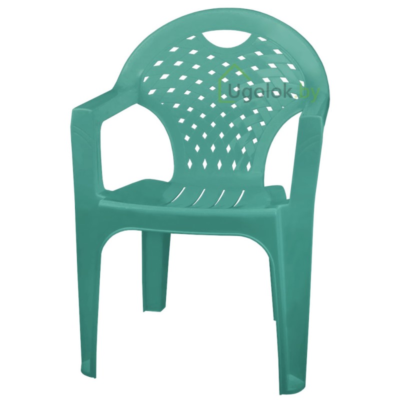 Кресло пластиковое Эконом (изумруд)
