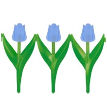 Ограждение Цветы 45x30 см (6 штук) синий
