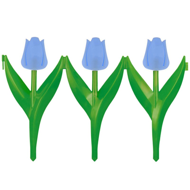 Ограждение Цветы 45x30 см (6 штук) синий