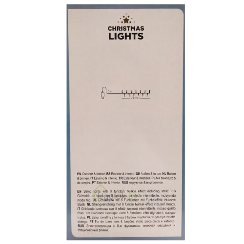 Гирлянда светодиодная Lumineo 493196 22.5 м 900 LED Compact Twinkle теплый белый