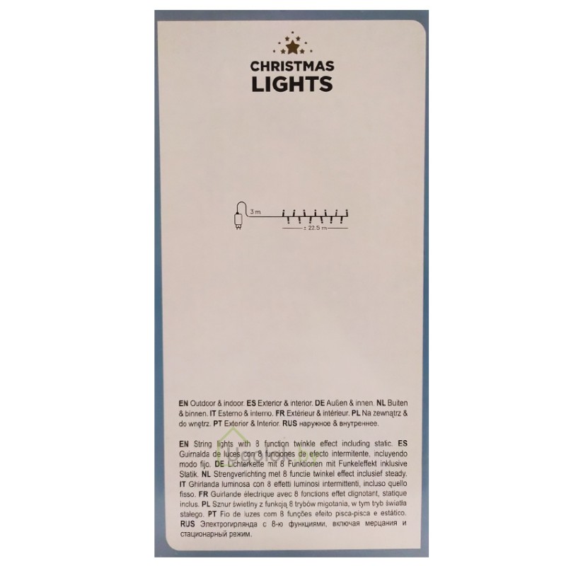 Гирлянда светодиодная Lumineo 22.5 м 900 LED Compact Twinkle теплый белый (493196)